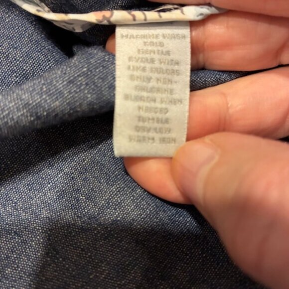 Charter Club Women's Light-Wash Cotton Blue Chambray Denim Blazer Jacket Sz 24W - Picture 8 of 12